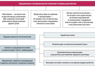 Процедура увольнения сотрудников из-за ликвидации организации